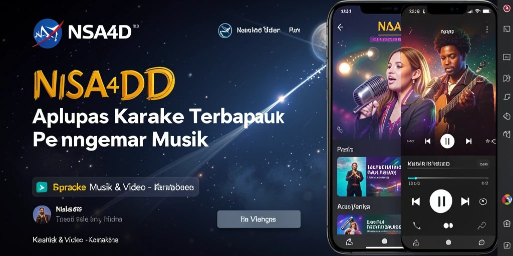 Antarmuka NASA4D yang intuitif dan menarik untuk karaoke.