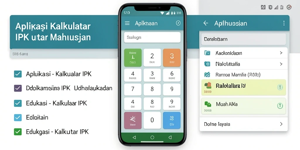 Screenshot utama aplikasi S13 dengan tampilan Kalkulator IPK yang intuitif.