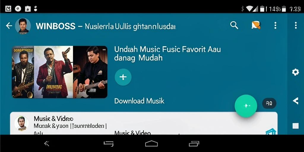 Antarmuka <strong>WINBOSS</strong> yang intuitif untuk Download Musik.