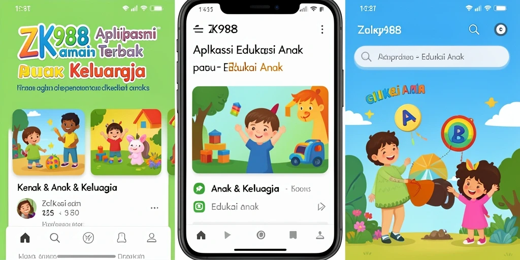 Tampilan interaktif dan ceria dari aplikasi ZK988.